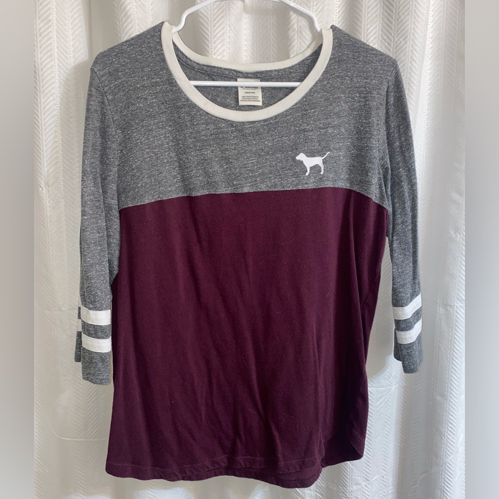 Pink by Victoria secret baseball tee